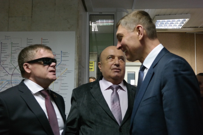 Вице-президент ВОС В.С. Вшивцев, председатель МГО ВОС А.Н. Мошковский, префект САО В.В. Степанов